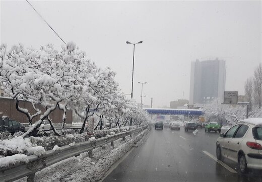 تنفس هوای مطلوب در تهران برفی