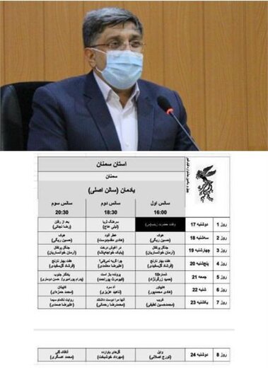 اسامی و جدول اکران فیلم های جشنواره فیلم فجر در سمنان/ اکران ۲۰ فیلم در سینما یادمان
