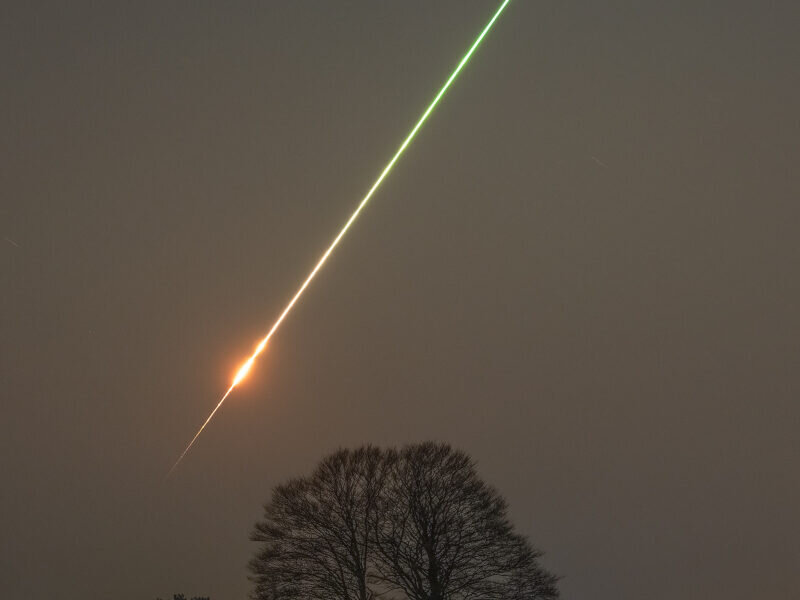 شکار لحظه شفگتانگیز برخورد شهابسنگ به جو زمین / عکس