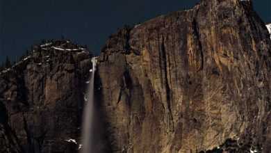 عکس | ناسا دنباله‌دار ZTF را بر فراز آبشار شکار کرد