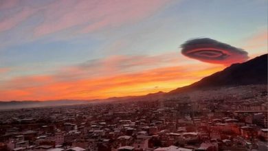 عکس | هارپ و وحشت زلزله در آرژانتین به خاطر آسمان ابری