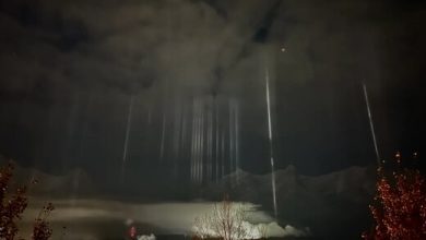 غوغای نور عجیب آسمان در کانادا/ عکس