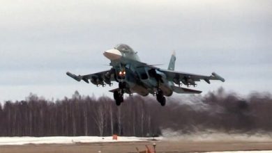روسیه سوخو-۳۵ را برای حفاظت از مرزهایش به پرواز درآورد