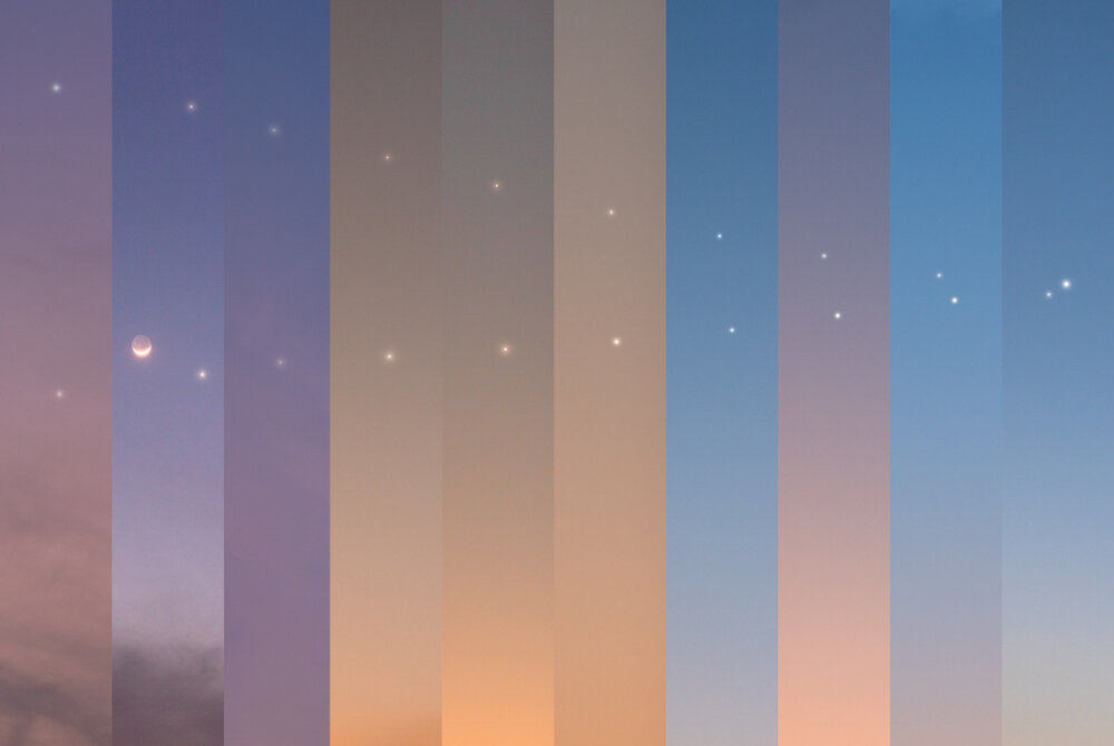 هم‌نشینی الهه زیبایی با بزرگ‌ترین سیاره منظومه شمسی / عکس