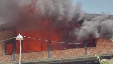 آتش‌سوزی گسترده در منطقه صنعتی خرمدشت/ ۵ سوله تولید چوب و رنگ در آتش سوخت + فیلم