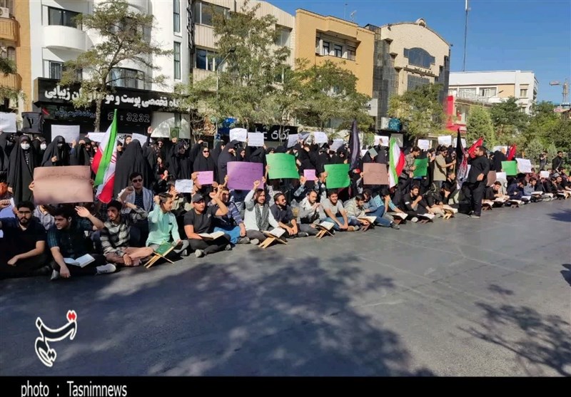 اجتماع دانشجویان مشهدی در محکومیت هتک حرمت قرآن/ هشدار به سوئد + فیلم