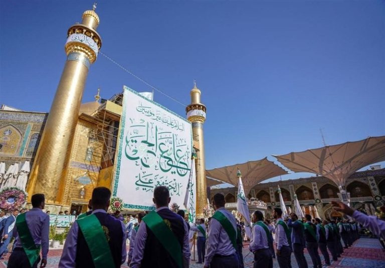 حال و هوای نجف اشرف در شب عید غدیر/ نجف یکپارچه شادی و سرور بود + فیلم