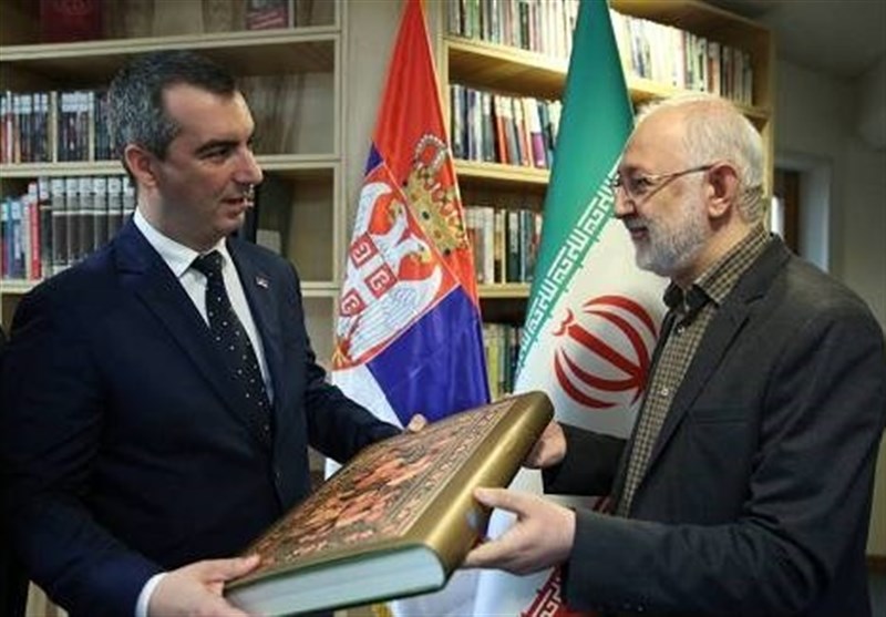 رئیس مجلس صربستان از کتابخانه ملّی ایران بازدید کرد
