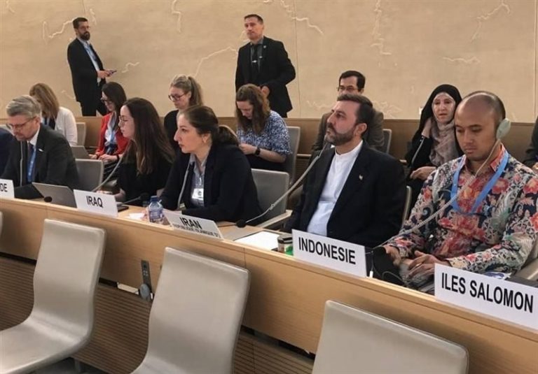 غریب‌آبادی در ژنو: اغتشاشات پاییز سال قبل در ایران را تروریست‌ها رقم زدند