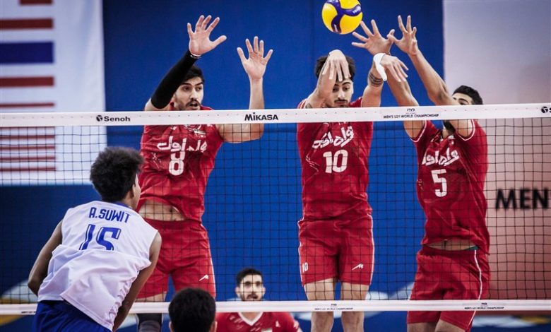 والیبال جوانان جهان| ایران با شکست آرژانتین فینالیست شد