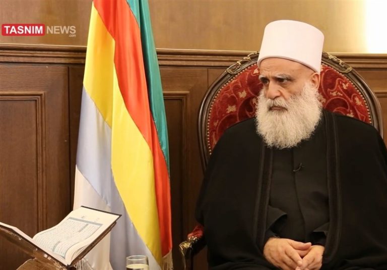 اختصاصی|حمایت رهبر دروزیان لبنان از مواضع رهبر انقلاب در ماجرای هتک حرمت قرآن/ شیخ ابی المنی خواستار وحدت مسلمانان شد