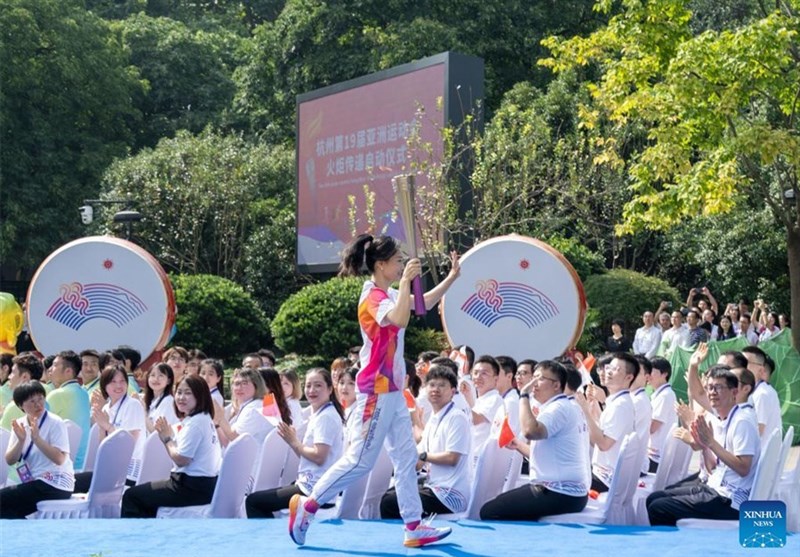 آغاز حمل مشعل بازیهای آسیایی ۲۰۲۲ هانگژو + فیلم و عکس