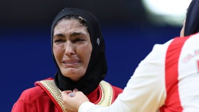 اشک‌های منصوریان پس از چهارمین مدال بازی‌های آسیایی/ طلسم طلای آزادپور شکسته نشد + تصاویر