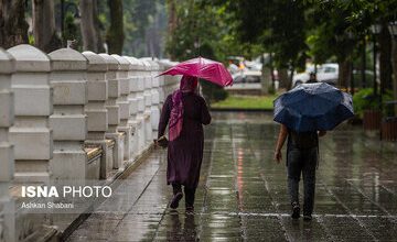 بارش باران در این ۵ استان/ گرم‌ترین و خنک‌ترین مرکز استان کشور کدامند؟