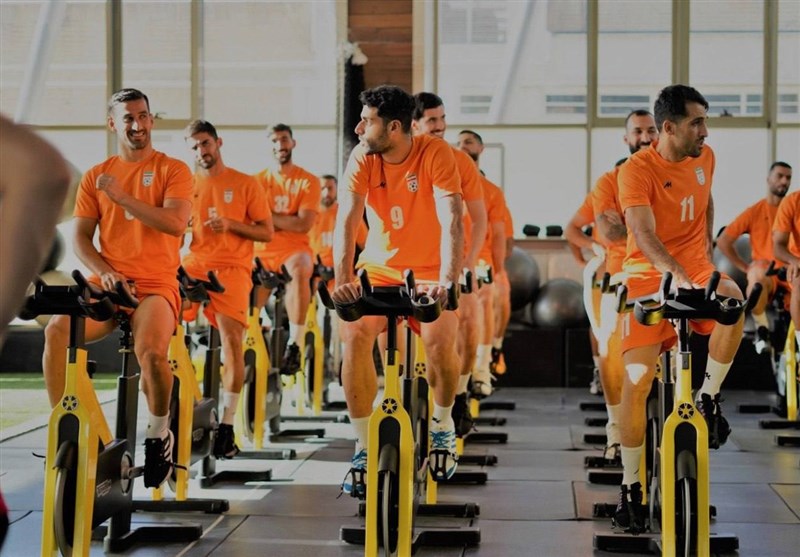 تمرین ریکاوری ملی‌پوشان فوتبال پس از بازگشت به ایران
