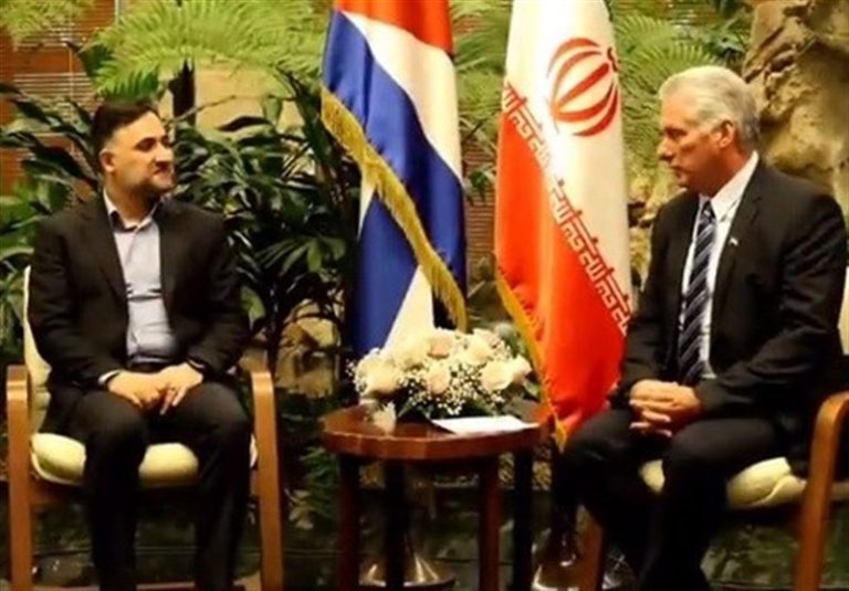 دیدار دهقانی فیروزآبادى با رئیسجمهور کوبا