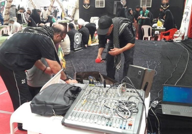 راهاندازی فرستنده رادیو در شهر کربلا و نجف