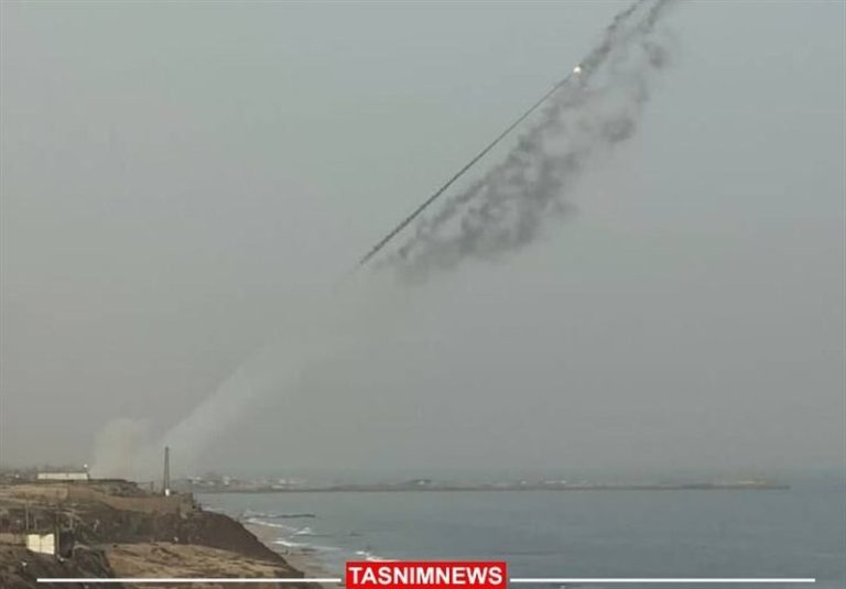 رزمایش مقاومت در غزه با شلیک موشک آغاز شد