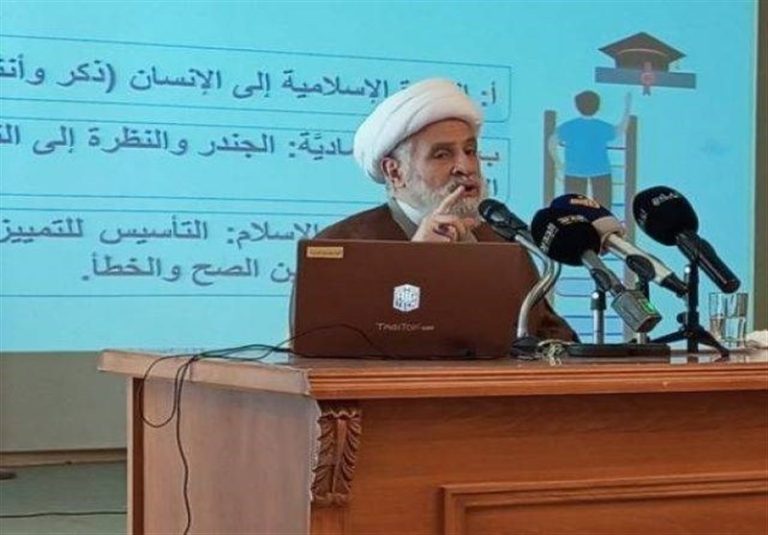 شیخ نعیم قاسم: درگیریهای عینالحلوه بهنفع صهیونیستها است