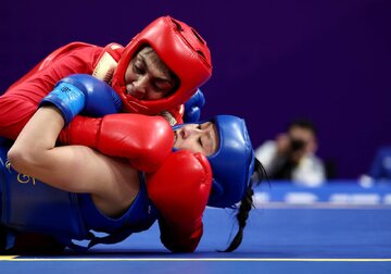 عکس| ناکامی شهربانو منصوریان در راه فینال؛ مدال برنز ووشوکار ایران