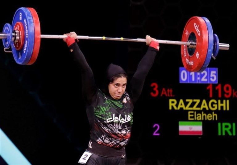 وزنهبرداری قهرمانی جهان| رتبه نهایی الهه رزاقی در دو ضرب مشخص شد