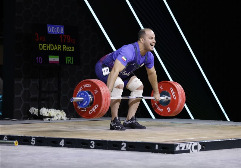 وزنه‌برداری قهرمانی جهان| رتبه یازدهمی رضا دهدار در حرکت یک‌ضرب دسته ۱۰۲ کیلوگرم