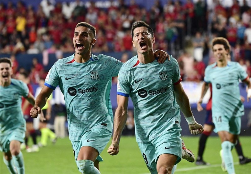 پیروزی خارج از خانه بارسلونا در شب رونمایی از فلیکس و کانسلو