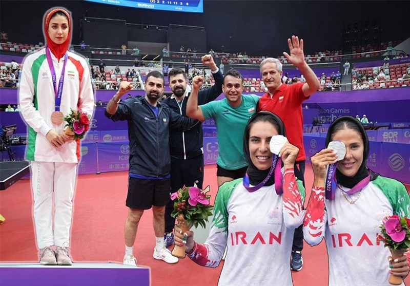 گزارش کامل روز اول بازیهای آسیایی| تاریخسازی تنیس روی میز در روز مدالآوری بانوان + عکس و فیلم