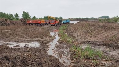 گلایه مردم پاپکیاده لنگرود از انتقال خاک به نام پروژه احیای آب‌بندان