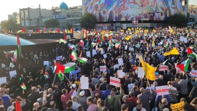 اجتماع مردم تهران در حمایت از مردم فلسطین در میدان انقلاب