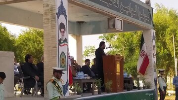 برگزاری صبحگاه مشترک به مناسبت هفته نیروی انتظامی درشهرستان شوش