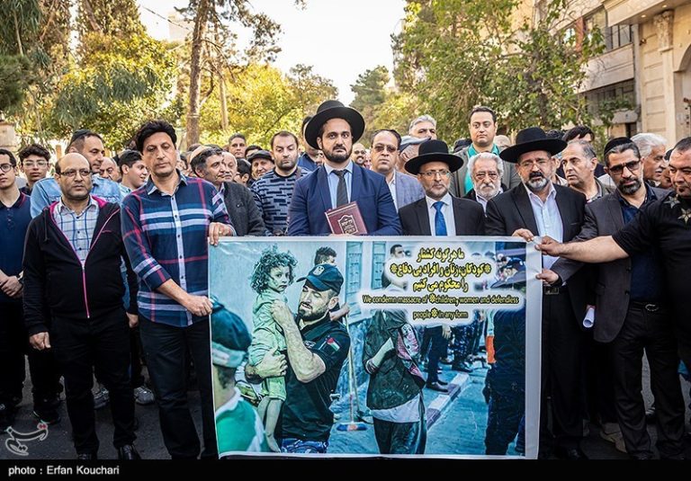 تجمع جامعه یهودیان ایران در محکومیت جنایات اسرائیل/ کلیمیان خواستار پایان نسلکشی در غزه شدند + فیلم و تصاویر