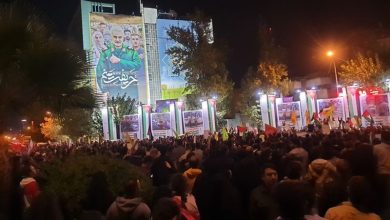 تجمع دانشجویان و مردم تهران در محکومیت حمله رژیم صهیونیستی به بیمارستان معمدانی غزه