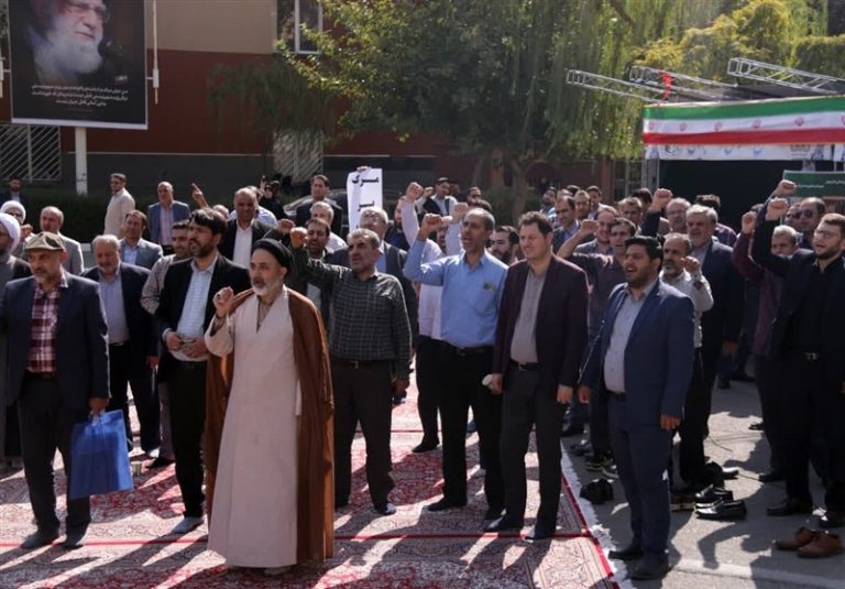 تجمع دانشگاهیان دانشگاه علامه طباطبایی در حمایت از مردم غزه