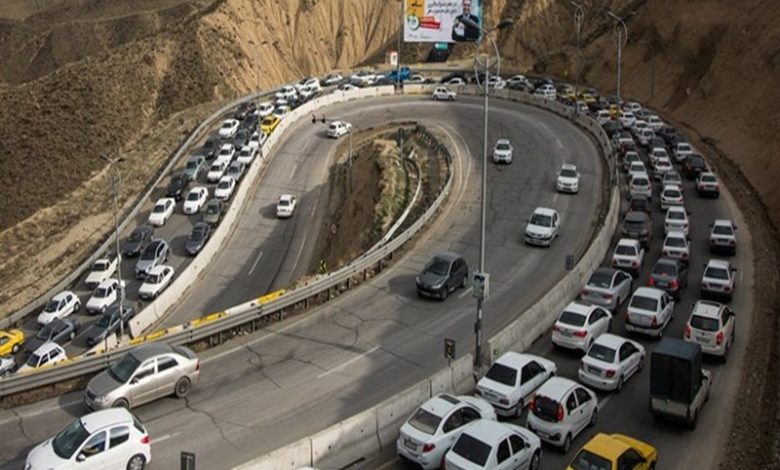 تردد از جاده چالوس و آزادراه تهران – شمال جمعه و شنبه یک‌طرفه می‌شود