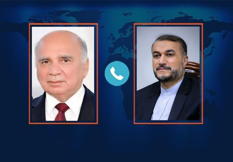 تماس تلفنی وزیران خارجه ایران و عراق در مورد فلسطین