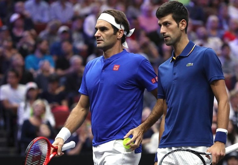 حضور فدرر و جوکوویچ در فینال راگبی جهان + عکس