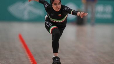 دختر ایرانی رکورد اسکیت جهان را شکست