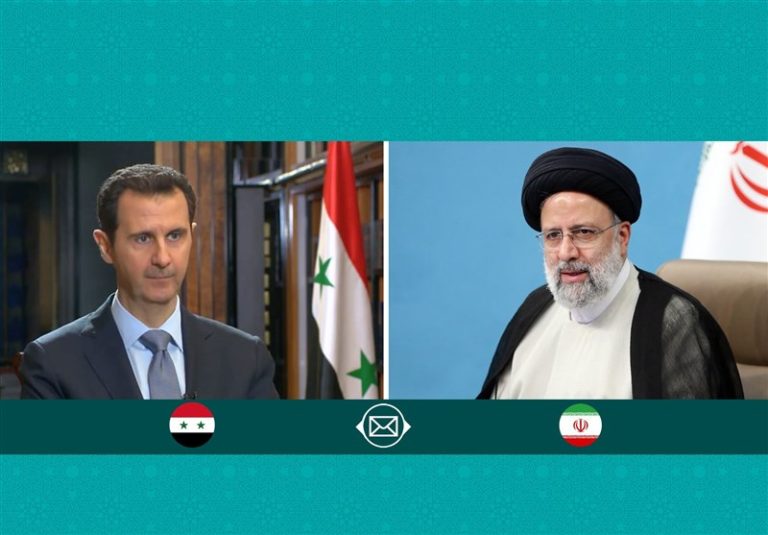 رئیسی در گفتگو با اسد: همه امت اسلامی باید به یک همگرایی در مسیر توقف جنایات صهیونیستها برسند