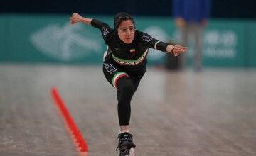 رکورد اسکیت جهان به دست دختر ایرانی شکسته شد