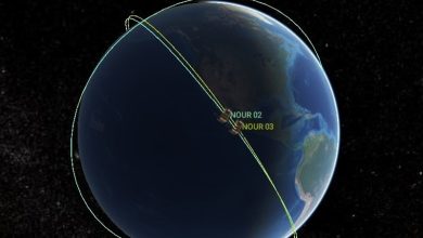 ملاقات ماهواره‌های نور۲ و نور۳ در فضا