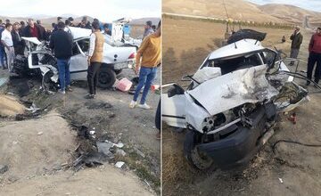 تصادف شدید در راژان با ۱۶ کشته و زخمی / باز هم ضعف ایمنی خودروهای داخلی
