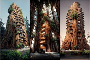 ساختمان‌هایی که رشد می‌کنند و نفس می‌کشند/ عکس