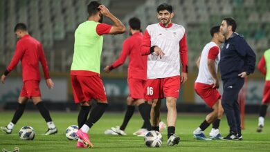 گزارش تمرین تیم ملی فوتبال| کنایه جهانبخش به خداداد عزیزی /تمرینات تاکتیکی دور از چشم خبرنگاران + عکس
