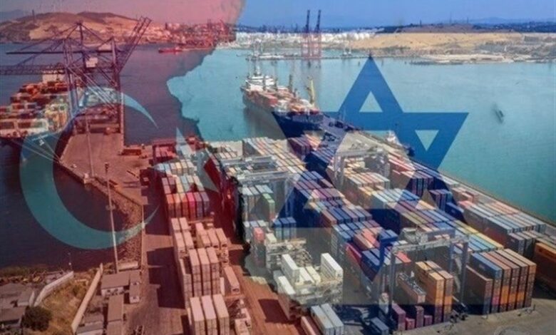 تداوم صادرات به سرزمین‌های اشغالی، تناقضی مهم در روابط ترکیه –رژیم صهیونیستی