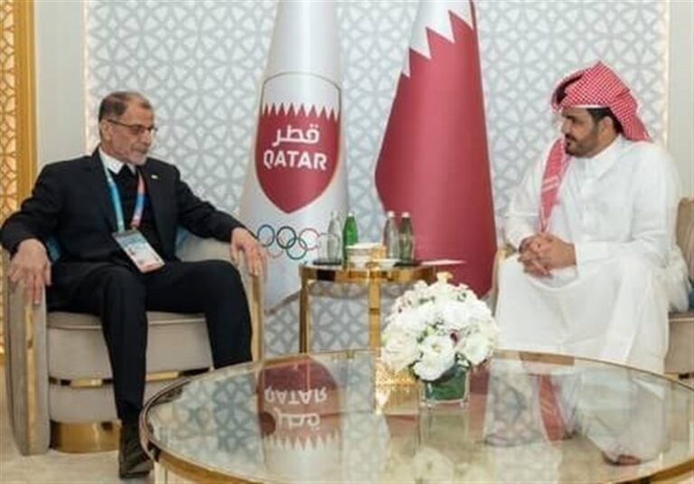 دیدار خسرویوفا با رئیس کمیته ملی المپیک قطر
