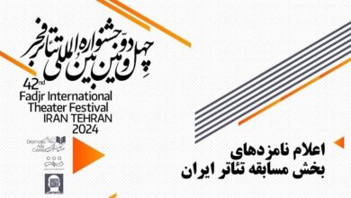 معرفی نامزدهای بخش مسابقه تئاتر ایران در چهل و دومین جشنواره بین‌المللی فجر