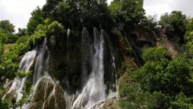 آبشار رؤیایی بیشه در لرستان+ فیلم