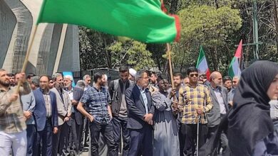 برگزاری تجمع دانشگاه تهران در حمایت از دانشجویان آمریکایی
