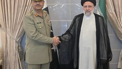فرمانده ارتش پاکستان با رئیسی دیدار و گفتگو کرد
